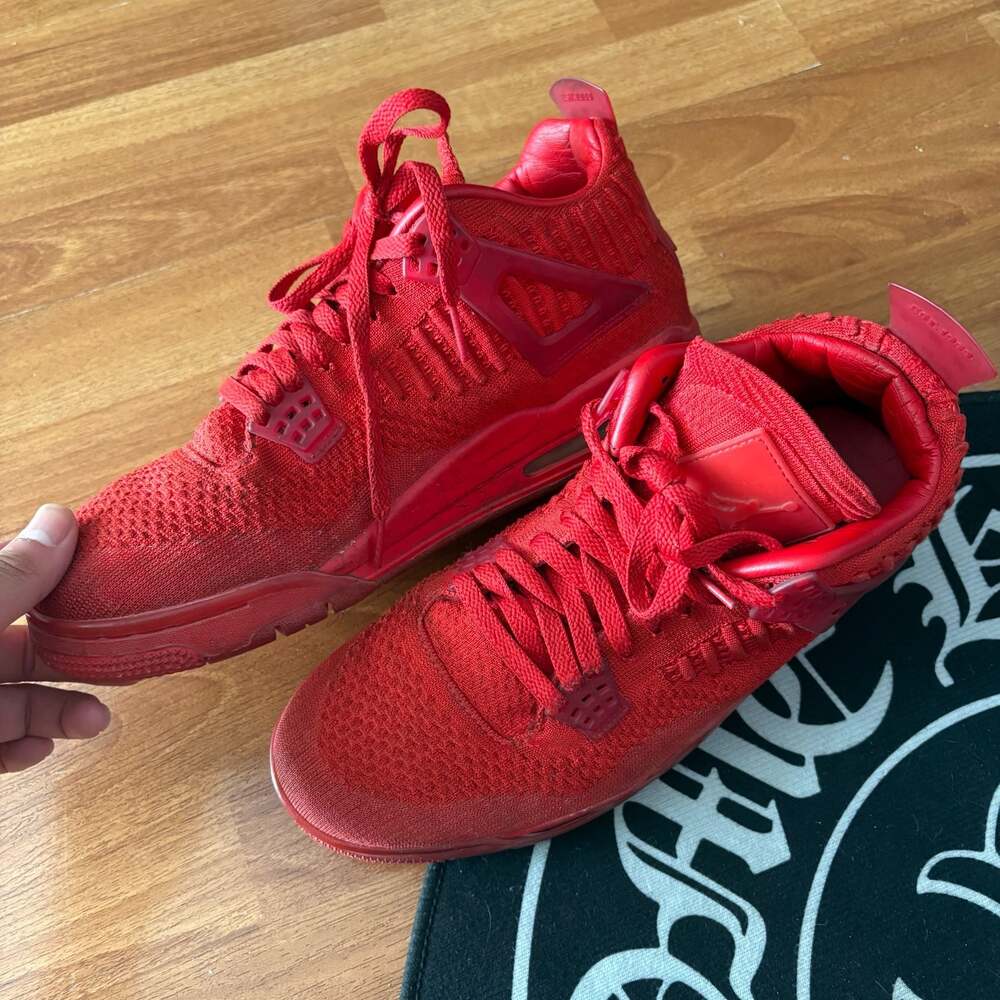 Air Jordan 4 Retro Flyknit University Red - Picture 5 of 7
